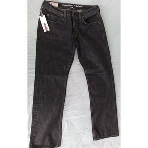 NWT BUFFALO DARAN JEANS MEN'S 30X30 WASHED BLACK SLIM STRAIGHT A054